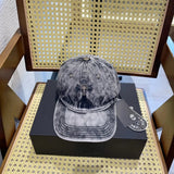 Chrome Hearts Hat logo Baseball Cap Sunshade Sun Protection Duckbill Cap Slimming Face Curved Brim Versatile Large Head Circumference Sports Hat Unisex Couple Style