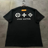 Louis Vuitton LV T-shirt Back Old Flower Element Toothbrush Embroidery logo round Neck Short Sleeve25ss New Pure Cotton Unisex Style T Casual T-Shirt Base Layer Shirt OS Loose Fit Half Sleeve Top Plus Size