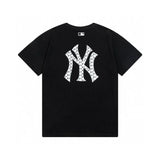 MLB T-shirt Top Version Counter Same Style Pure Cotton Summer Men's and Women's Same Fashion Loose All-Matching2024New Short Sleeve T T-shirt