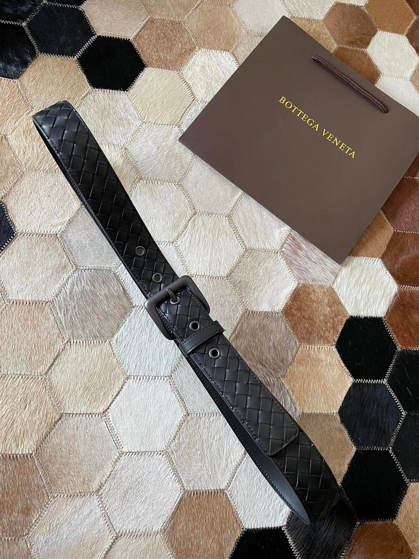 Bottega Veneta Belt 【First Layer Cowhide】Counter Version Free Packaging New Belt Men's First Layer Cowhide Hand-Woven Calfskin Belt Fashion All-Matching3.8cm Pant Belt Men and Women Business Casual Belt Belt Men's Leather Belt Bottega Belt