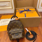 Louis Vuitton LV Backpack Top version 【Super Original Leather】PALMSPRINGS Presbyopic Backpack mini Backpack Small Bookbag M44871M44873M42411Women's Backpack Classic Schoolbag Backpack