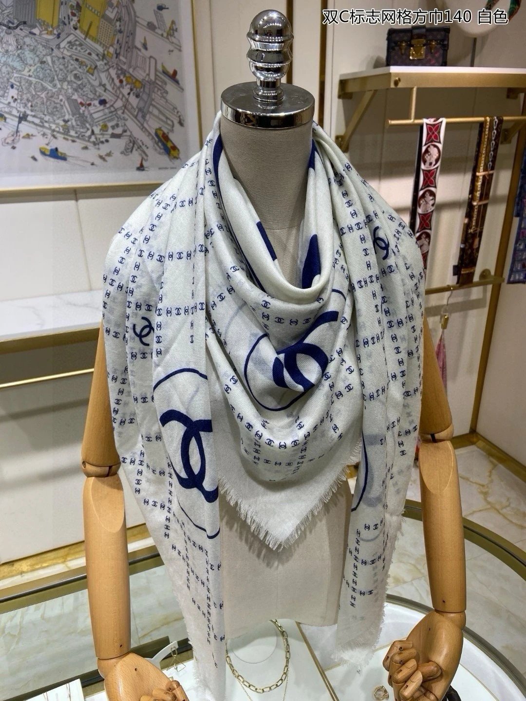 Chanel Scarf Cashmere Kerchief【High-End Love Pure Cashmere Baby Feels Comfortable to Fly Women's Special Products Are Rarely Available in All Seasons