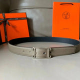 Hermes Belt Top version 【Spot Goods】High New Belt Men's and Women's Genuine Leather Pin Buckle Business Casual Belt3.2