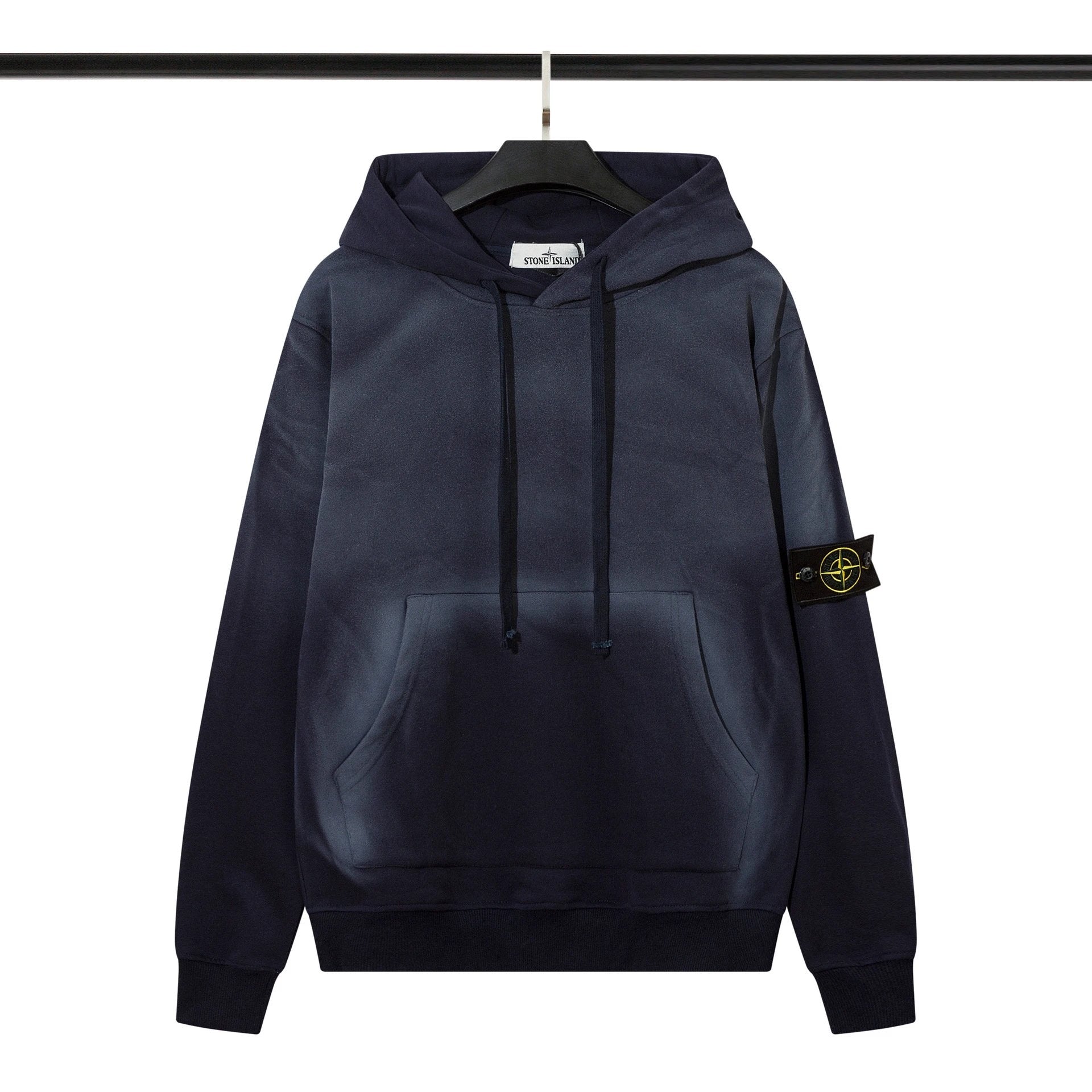 Stone Island Hoodie American Fashion Brand High Street Armband Zipper Stone Cardigan Sweater Hooded Sports Leisure Couple Coat Pure Cotton