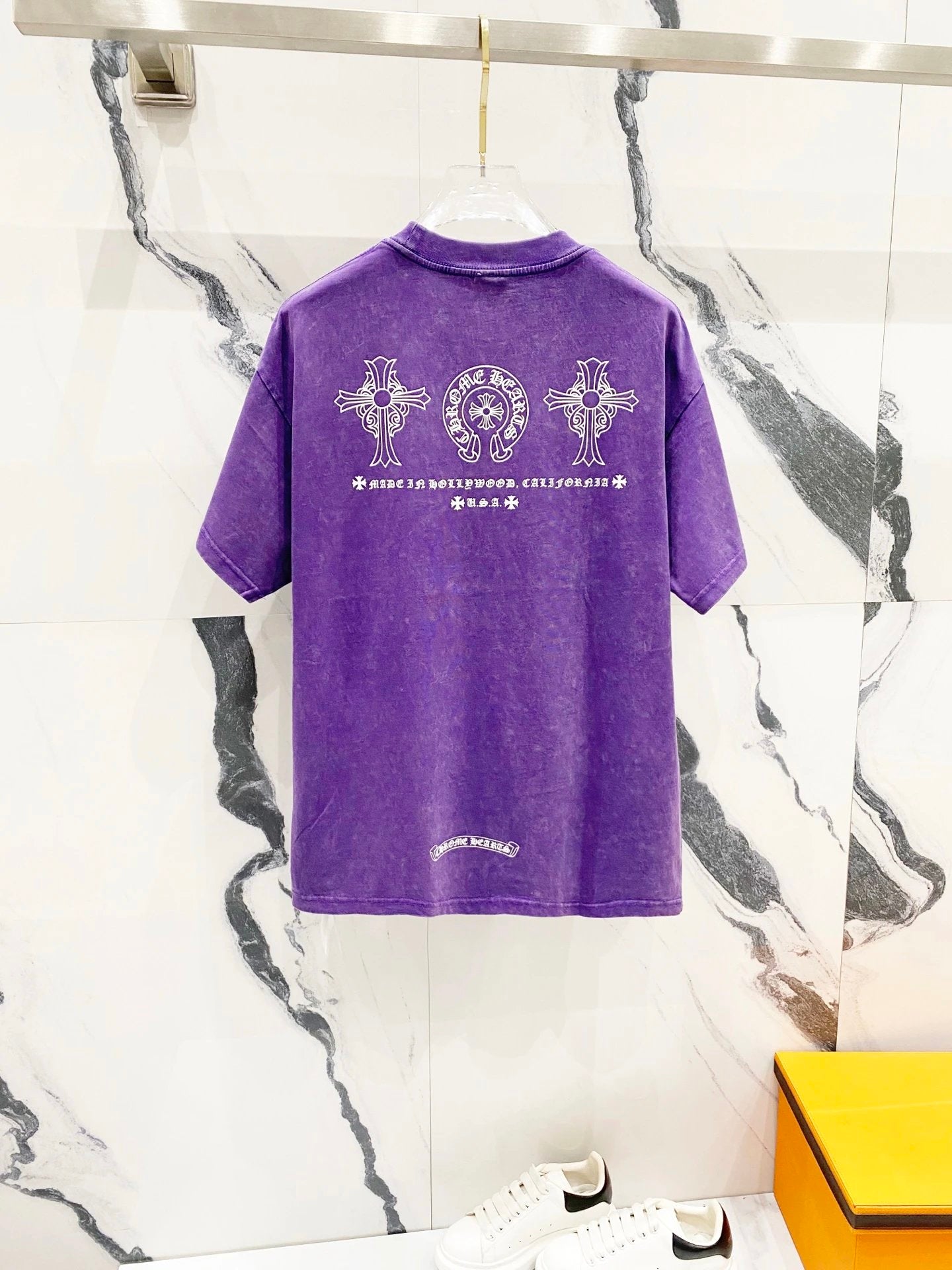 Chrome Hearts T-shirt Front and back Sanskrit letter print logo round Neck Short Sleeve25ss New pure cotton T Unisex T-Shirt OS Drop Shoulder Loose Fit Base Shirt Top T-Shirt Short Sleeve
