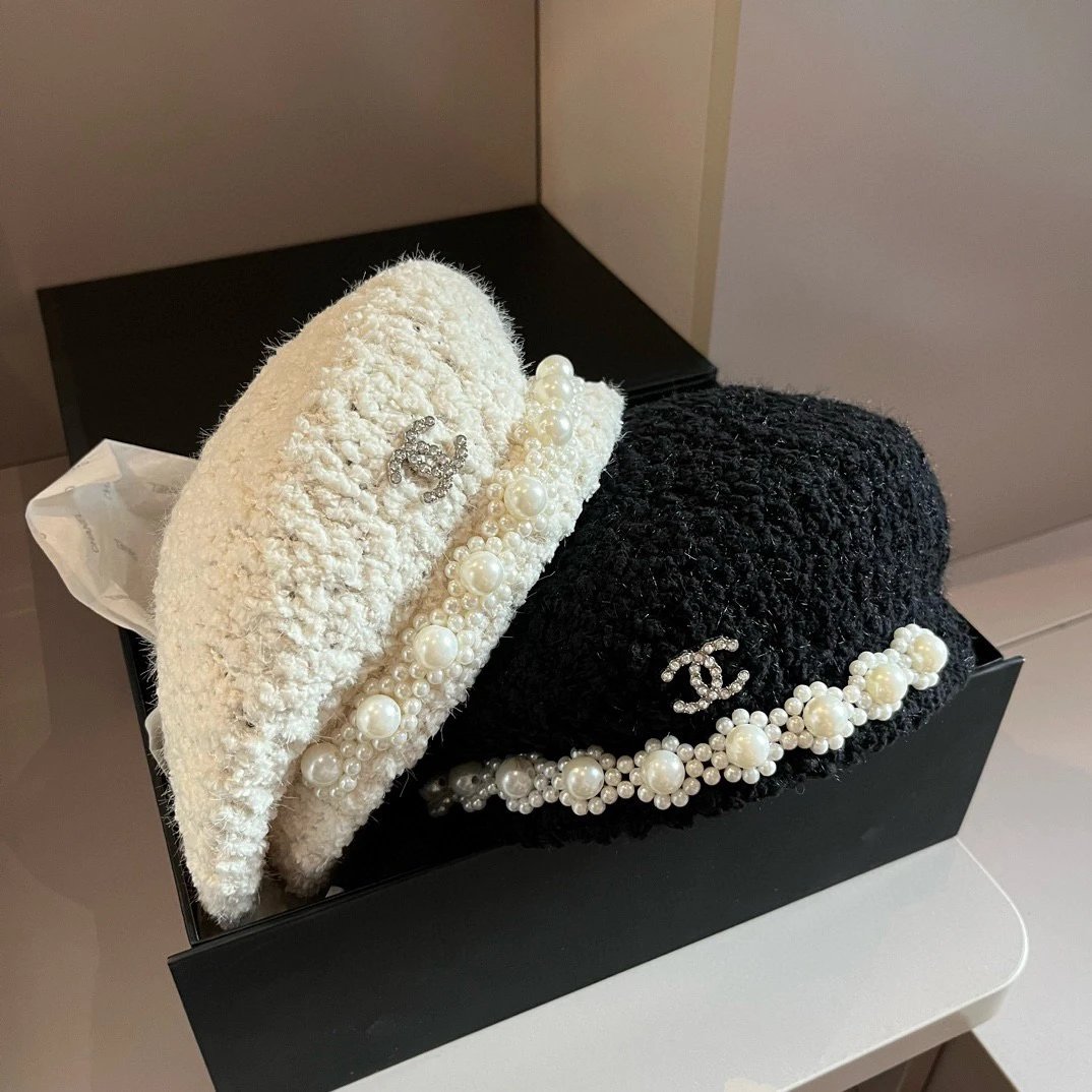 Chanel Hat Casual Hat High Quality Fashion Fashion Brand
2024New Pearl Decoration Beret Workmanship No Details Let Go Genuine Goods Open Version Counter One to One