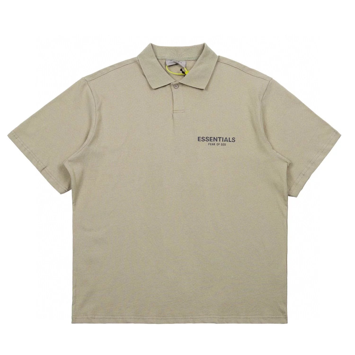 ESSENTIALS T-shirt Top Version SS22Double Line Chest Reflective LOGO Short Sleeve polo Shirt for Men and Women