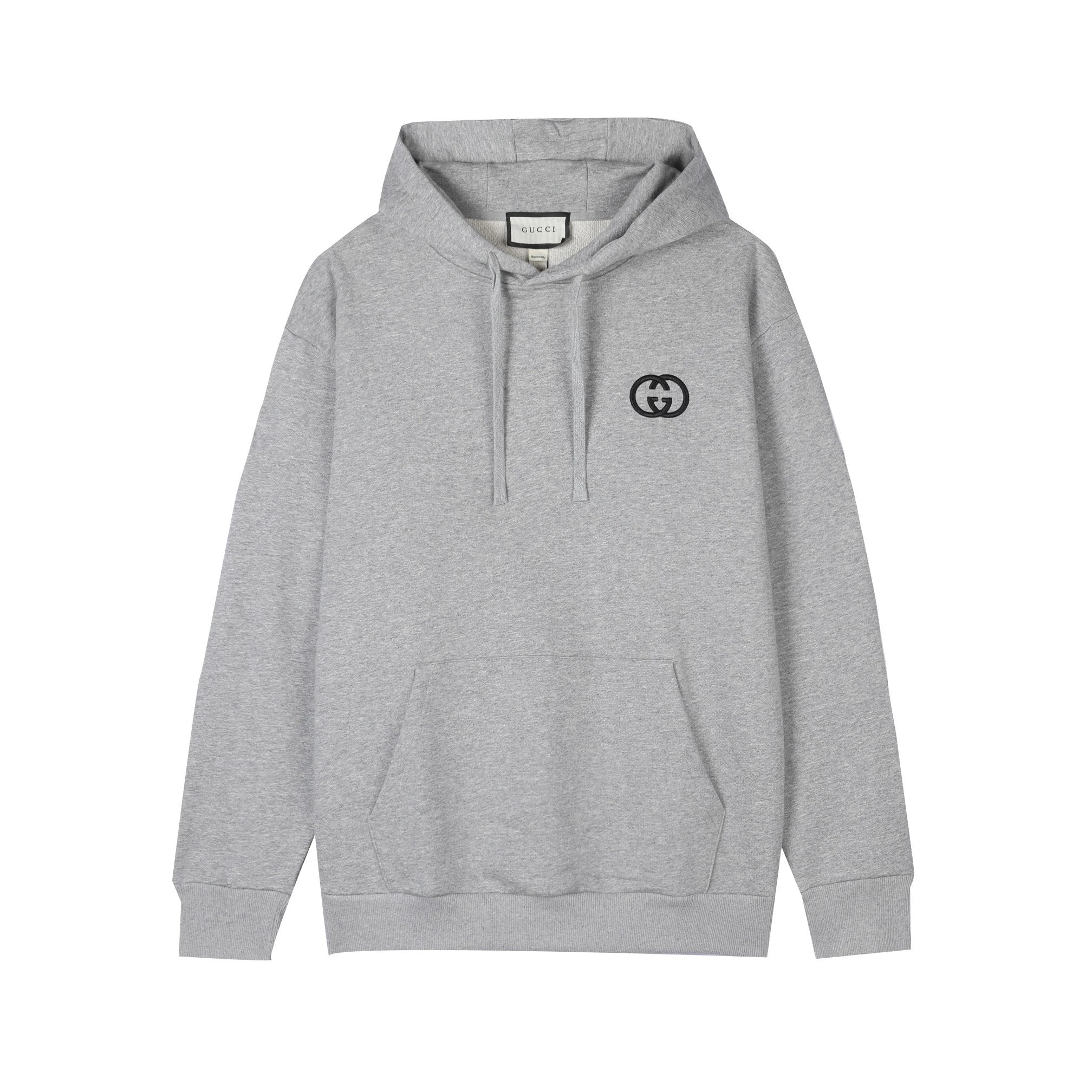 Gucci Hoodie Chest Embroidery Small logo Hooded Sweatshirt Pure Cotton Jacket Hoodie Top Unisex Sports Casual OS Loose fit versatile style