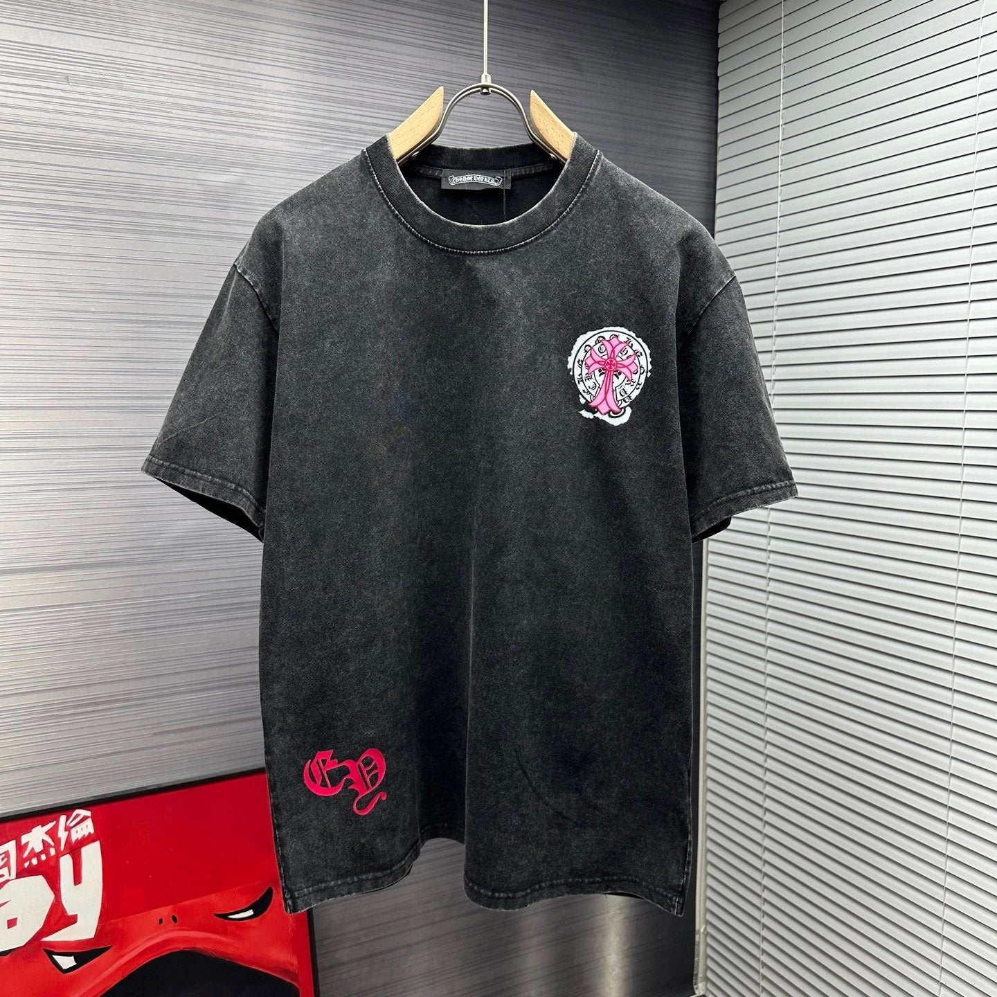 Chrome Hearts T-shirt Front and Rear Printing logo round Neck Short Sleeve25ss New pure cotton T Unisex T-Shirt OS Loose Fit Base Shirt Top Half Sleeve T-Shirt