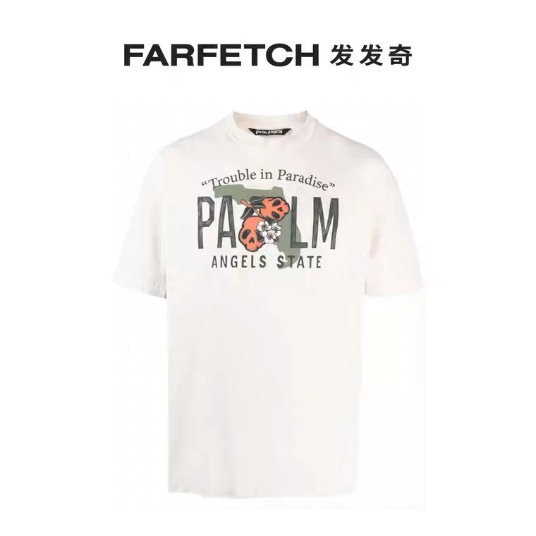 Palm Angels T-shirt Top Version Men's Printing T T-shirt Short Sleeve