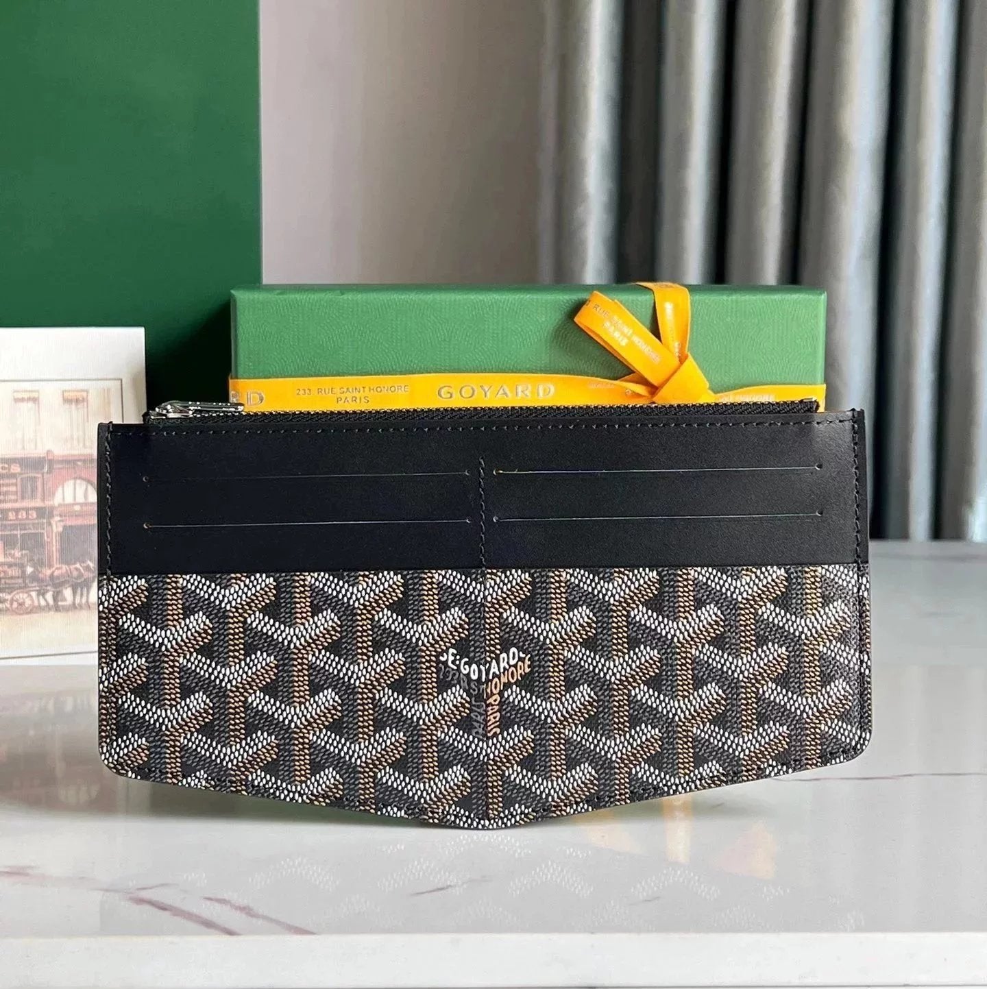 Goyard Bag Top version Version Loulse Card Holder Coin Purse New Men's and Women's Card Clamp Clutch Wallet