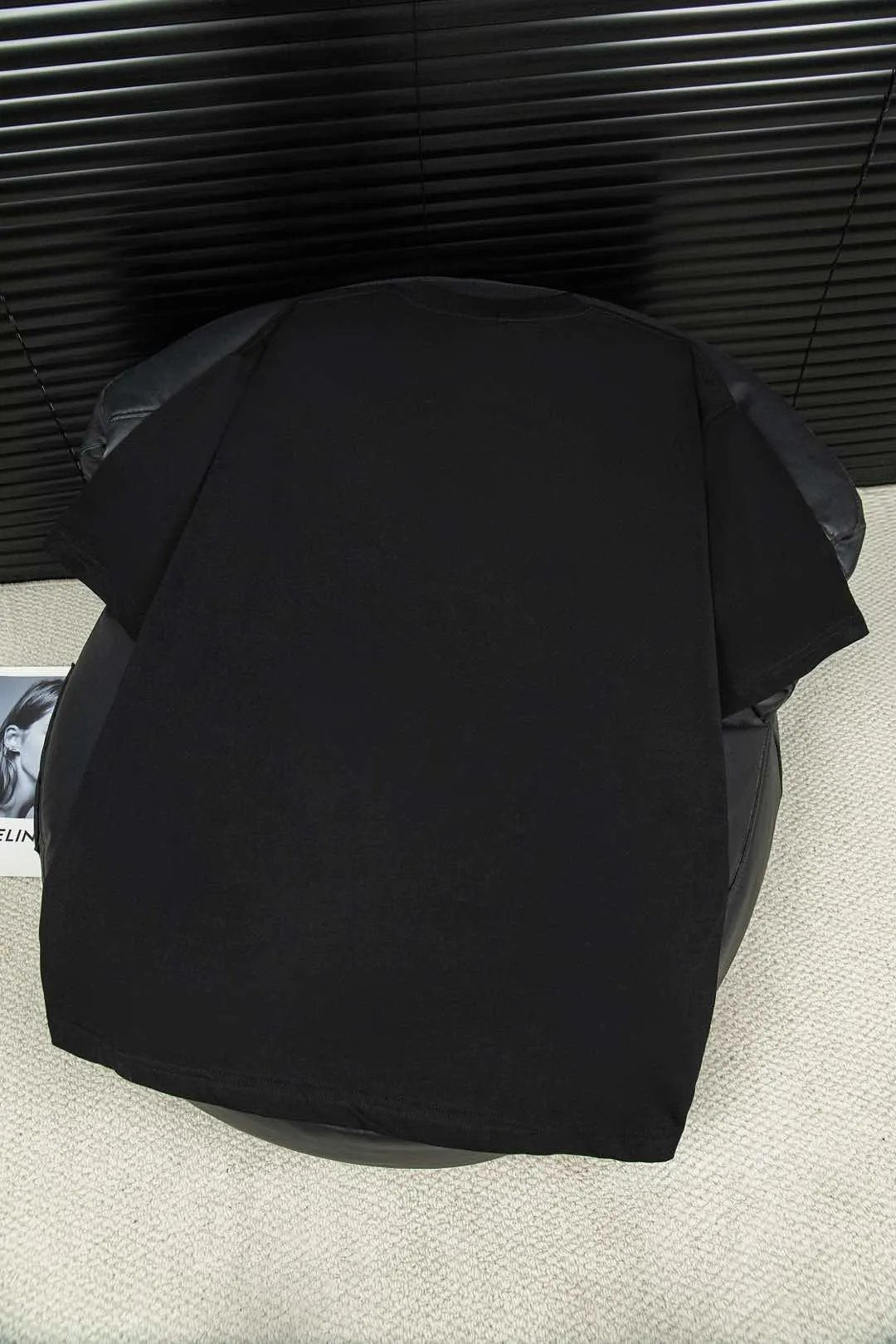 LOEWE T-shirt Chest Rainbow Letter Embroidery logo round Neck Short Sleeve25ss New Pure Cotton Unisex Style T T-shirt OS Loose Fit Base Shirt Top Half Sleeve T-Shirt