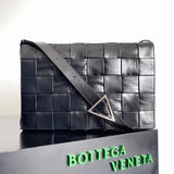 Bottega Veneta Men's Bag Top version New Woven Bag Large Men's Backpack cassette Woven Bag Crossbody Bag Large Handbag Men's Bag Men's Weaving Men's Bag Oil Wax Leather Cowhide