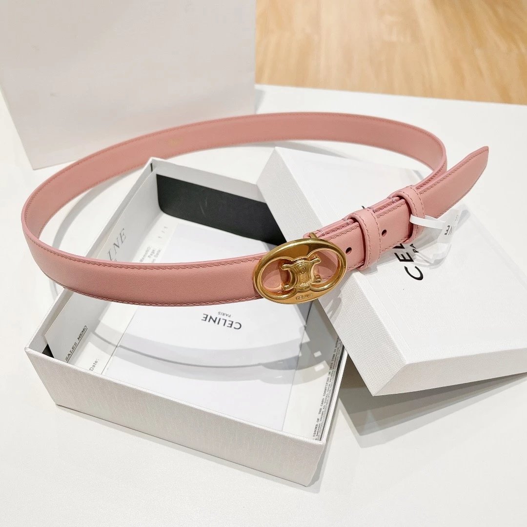 Celine Belt Top version Goods Belt Belt Female Arc De Triomphe Belt Arc De Triomphe Belt Black Retro Hair Style Belt Bright Gold Head Belt Belt Double-Sided Belt Women's Belt Women's Belt Belt Women's Belt2.5Belt Women's Belt Belt