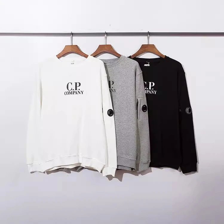 CP Company Hoodie Autumn and Winter New Products CP Glasses Logo Lens round-Neck Pullover