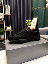 PRADA Shoes Summer in Stock Blue Flat Heel Leisure Low Top Fashion Shoes round Toe All-Matching Foreign Trade Shoes cf26