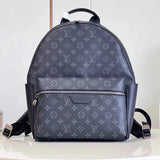 Louis Vuitton LV Backpack Top version 【Level】Original Black Presbyopic Discovery Embossed Backpack Travel Bag M46553Black M46557Gray Men's Backpack Hiking Backpack New Backpack