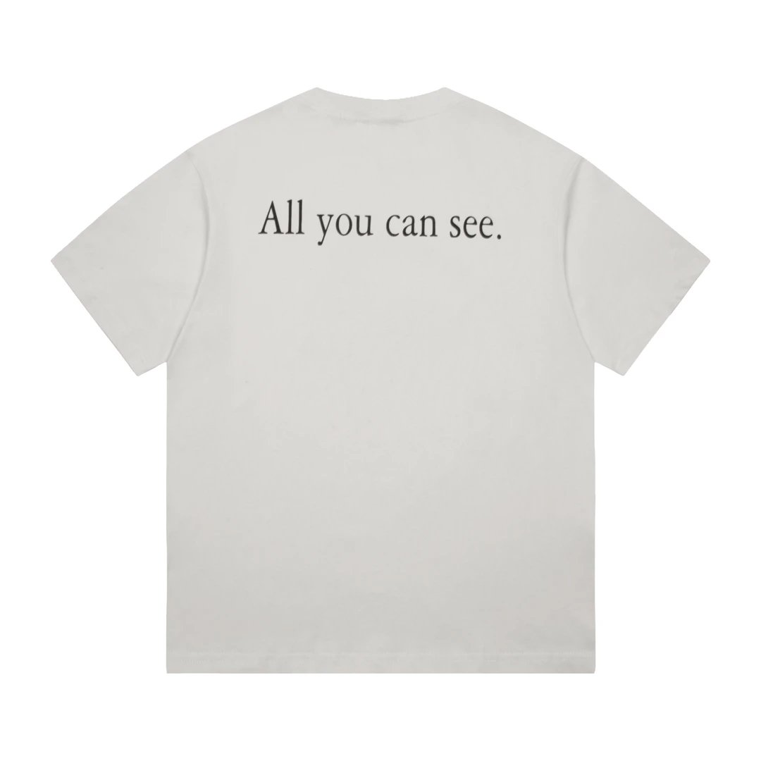 Balenciaga T-shirt Future Sunglasses Pattern on the Chest logo round Neck Short Sleeve25ss New pure cotton T Unisex T-Shirt OS Drop Shoulder Style Base Shirt Top T-Shirt Half Sleeve