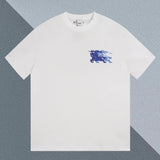 Burberry T-shirt Chest Knight Print logo round Neck Short Sleeve25ss New pure cotton T Unisex T-Shirt OS Loose Fit Base Shirt Top Half Sleeve T-Shirt