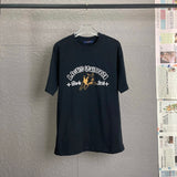 Louis Vuitton LV T-shirt Brown Small French Bulldog Embroidery on Chest Letters logo round Neck Short Sleeve25ss New Pure Cotton Unisex Style T T-shirt OS Loose Fit Base Shirt Half Sleeve T-Shirt Top Half Sleeve