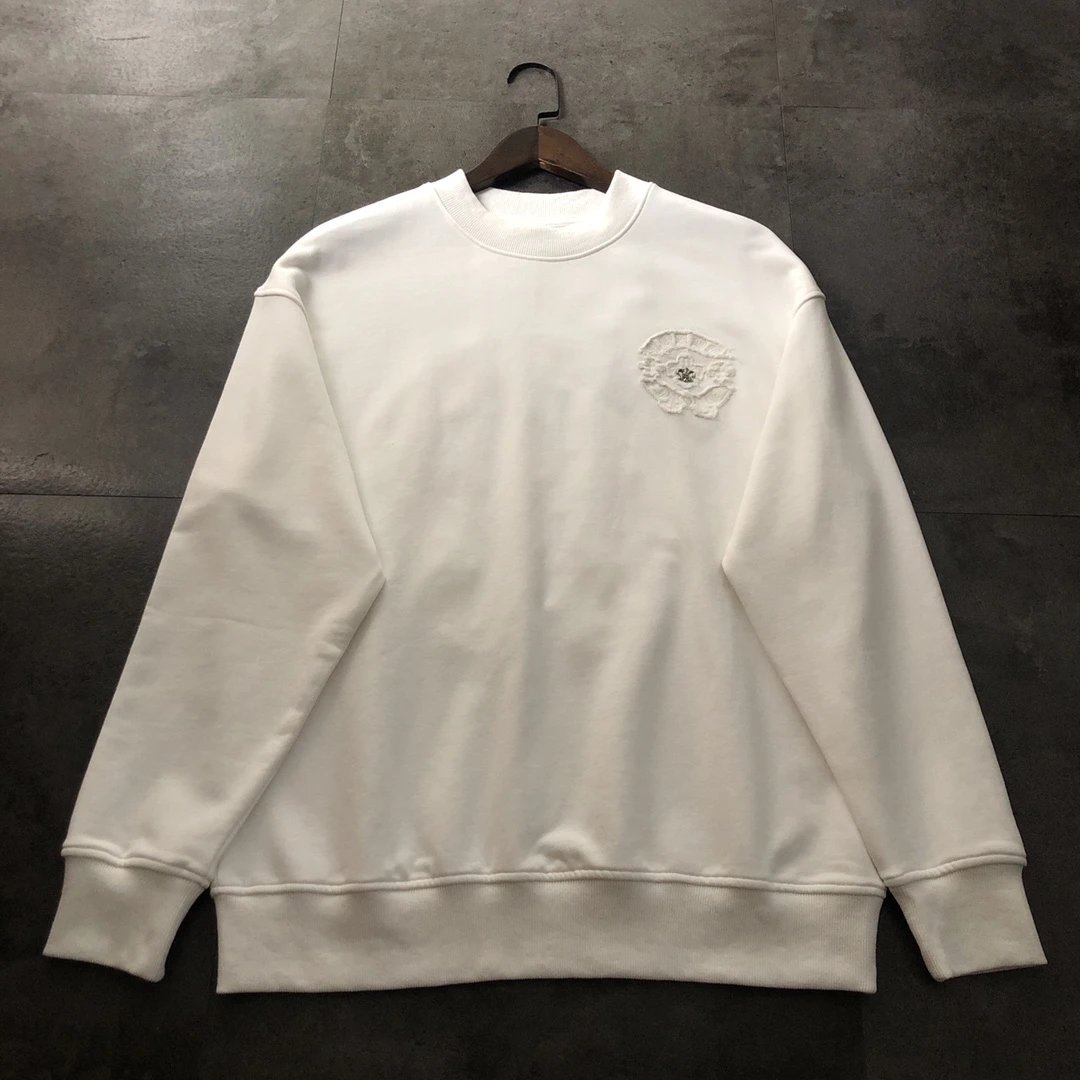 Chrome Hearts Hoodie Horseshoe Embroidered Studded Crewneck Sweatshirt Long Sleeve Base Shirt Outerwear Trendy Unisex Sports Casual Loose Fit Versatile Autumn Winter New Arrival