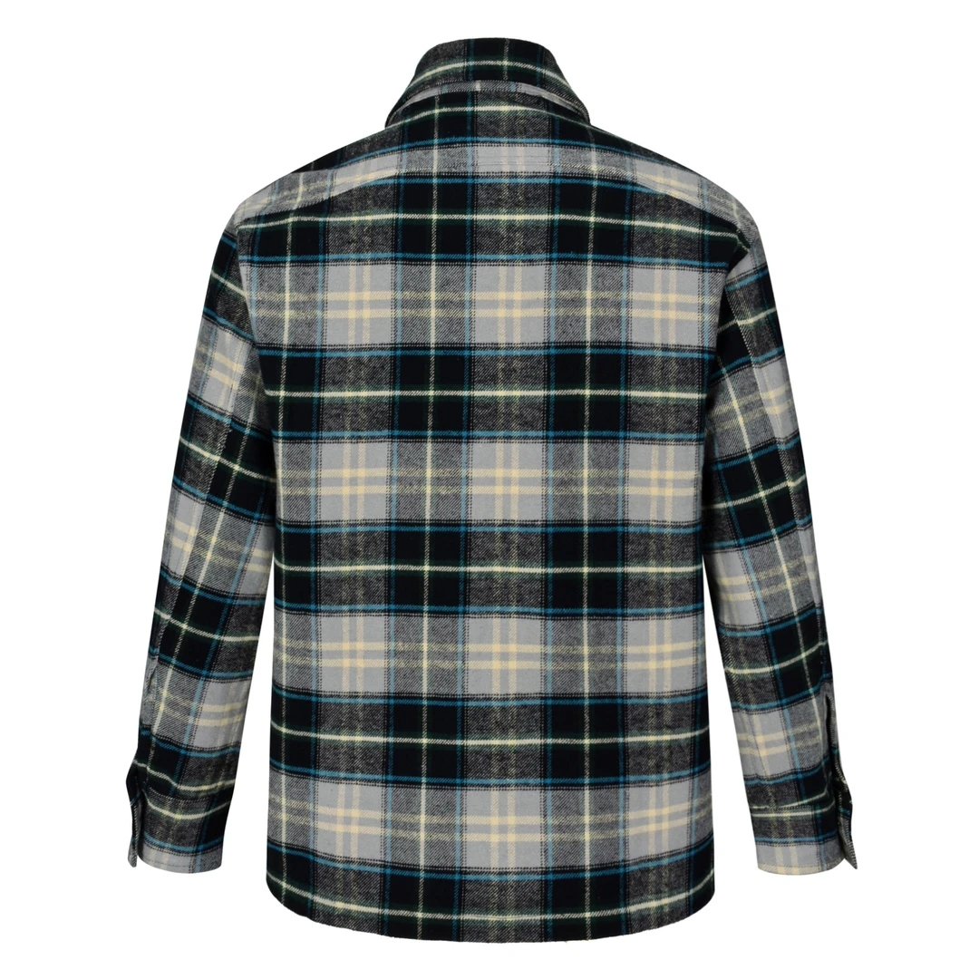 Celine Jackets 23FW Flannel Plaid Long Sleeve Shirt Men's and Women's Same Style All-Matching Business Casual Slim-Fitting Coat
