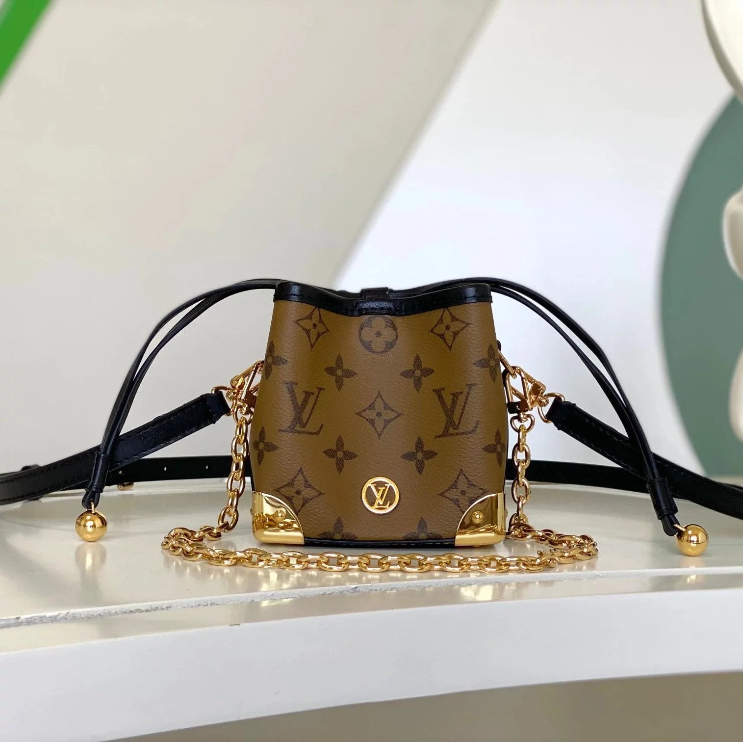 Louis Vuitton LV Women's Bag Top version Original Bag NOEPURSE Selling Package mini Drawstring Bucket Bag Shoulder Crossbody Bag M570992024New Small Chinese Character Fu Bag OnlineOnly Handbag White Flower M83227Small Waste Bag M82885New Purchase Package