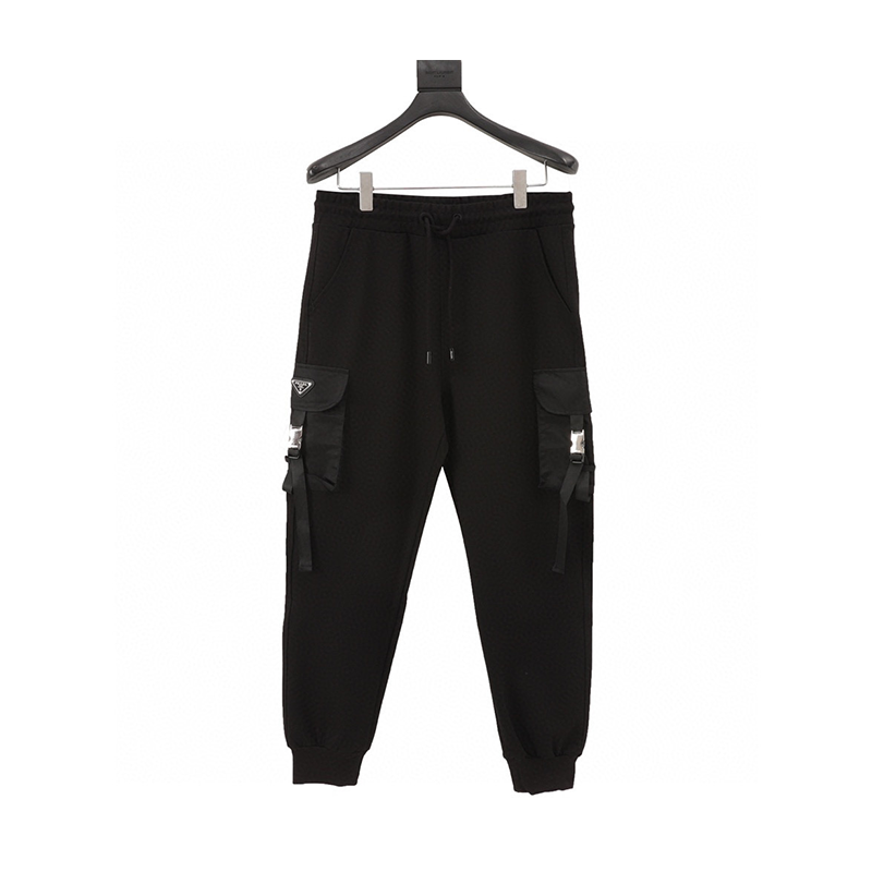  PRADA Jeans Side Pocket Lock Cargo Trousers for Men and Women