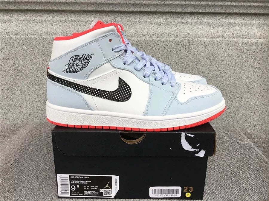 Air Jordan 1 Mid shoes New All-Match Trendy Men's Casual Sports Shoes