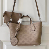 Louis Vuitton LV Women's Bag Top version 【Version】2023Crescent Goddess Hollow Bag M21849Full Leather Hollow BLOSSO Shopping Bag Vegetable Basket Bag Tote Tote Bucket Bag Shoulder Crossbody Handbag Small Size