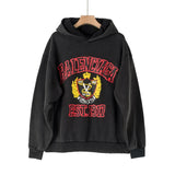 Balenciaga Hoodie Crown Wheat Shears Foam Printed Hooded Sweatshirt Jacket Unisex Sports Casual Loose Fit Versatile