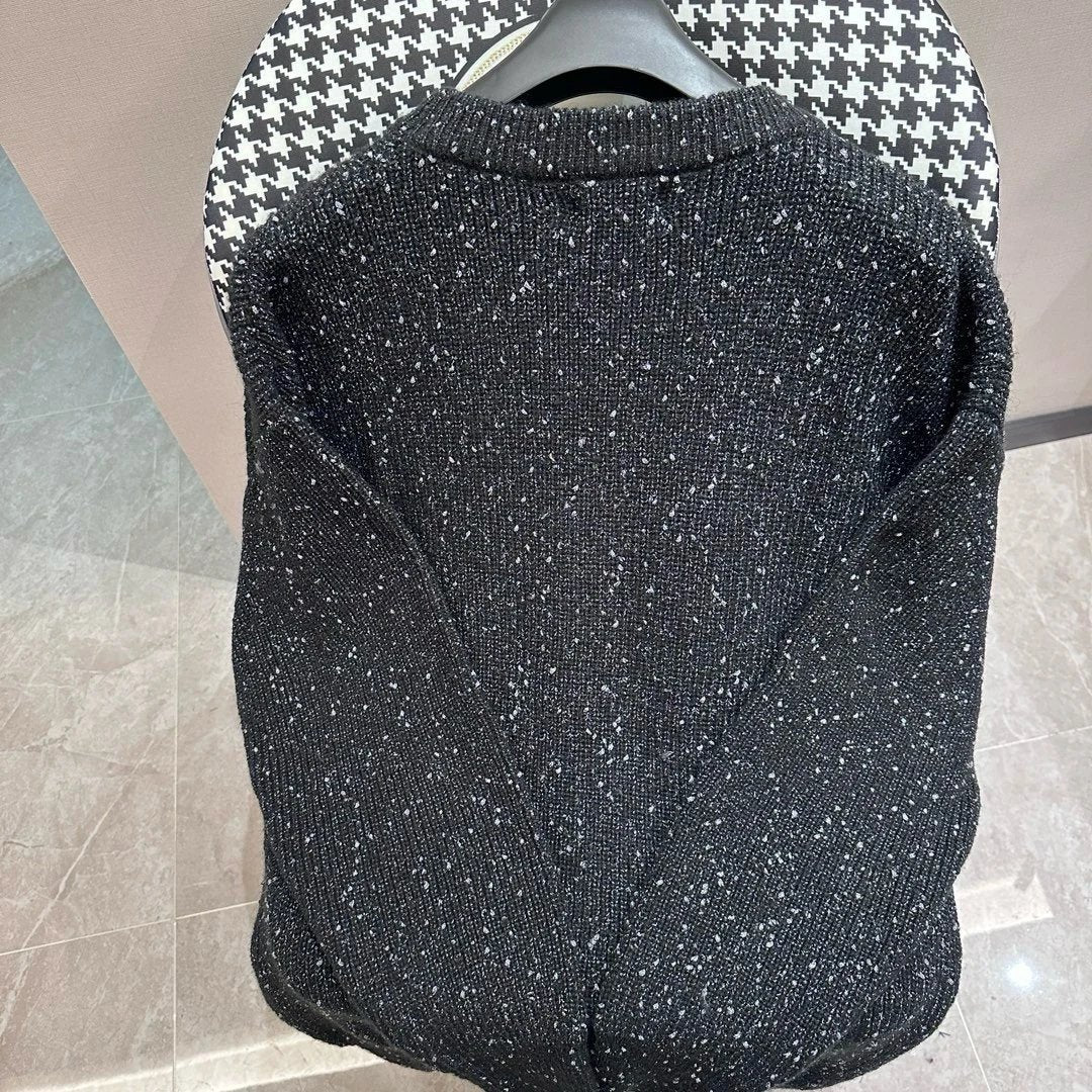 Celine Sweater Gypsophila Unisex Style2023Autumn Winter New Knitted Crew Neck Sweater Pullover