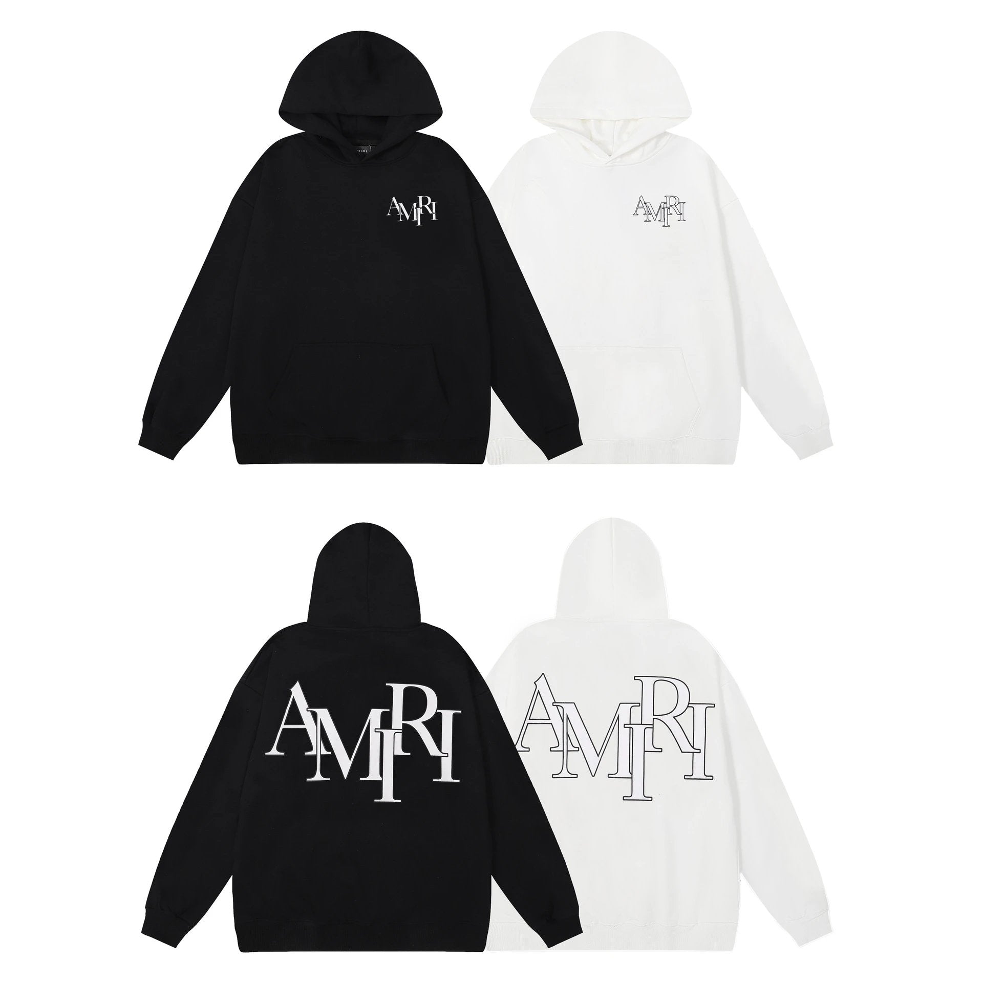 Amiri Hoodie 2024Autumn and Winter New Letters logo Printed Hoodie Same Style for Men and Women