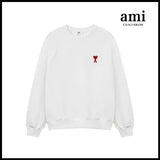 Ami Hoodie Ami Hoodie Couple Suit Classic Love Cotton Loose round Neck Raglan Hooded Sweater Leisure Tappered Trousers-CY