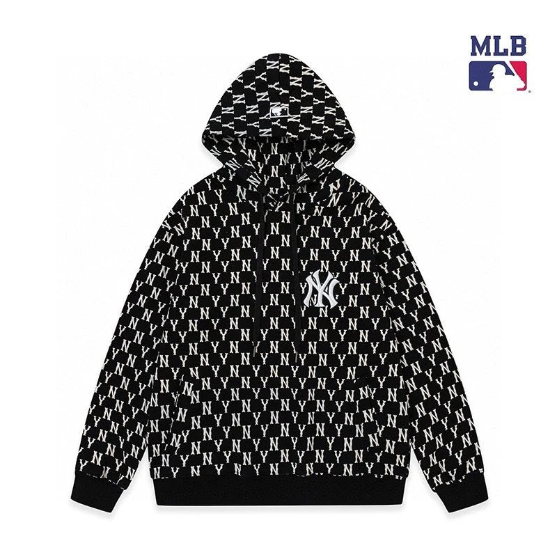 MLB Hoodie Top Version Counter Same Style Heavy New Casual Hooded Sweater Versatile Loose Hoodie Trendy Pure Cotton