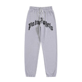 Palm Angels Sweatpants Top Version Logo Letter Printing Sports Casual Pants Ankle-Tied Loose Trousers Sweatpants