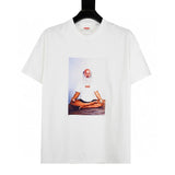 Supreme T-shirt Top Version Cashew Short Sleeve T T-shirt Men's Summer Trendy Women's New Loose Half-Sleeve Top Cotton Official Website Flagship