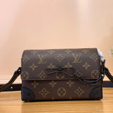Louis Vuitton LV Men's Bag Top version 【Version】2024New Trail Messenger Bag M46972Presbyopic/Black mini No. Portable Messenger Bag Men's Handbag Messenger Bag Shoulder Bag Men's and Women's Bags M46972M83613M47060