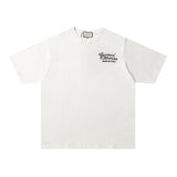 Gucci T-shirt Front and back letter embroidery LOGO round Neck Short Sleeve25ss New Pure Cotton Unisex Style T T-shirt OS Loose Fit Base Shirt Half Sleeve T-Shirt Top Half Sleeve