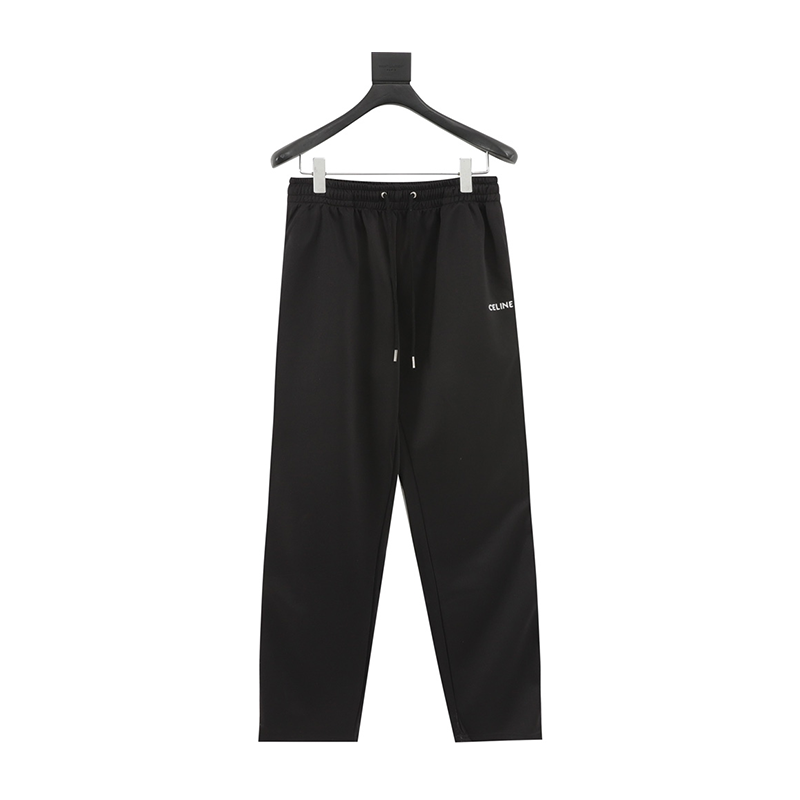 Celine Sweatpants Pants Side Ribbon Sports Trousers Men and Women Same Style