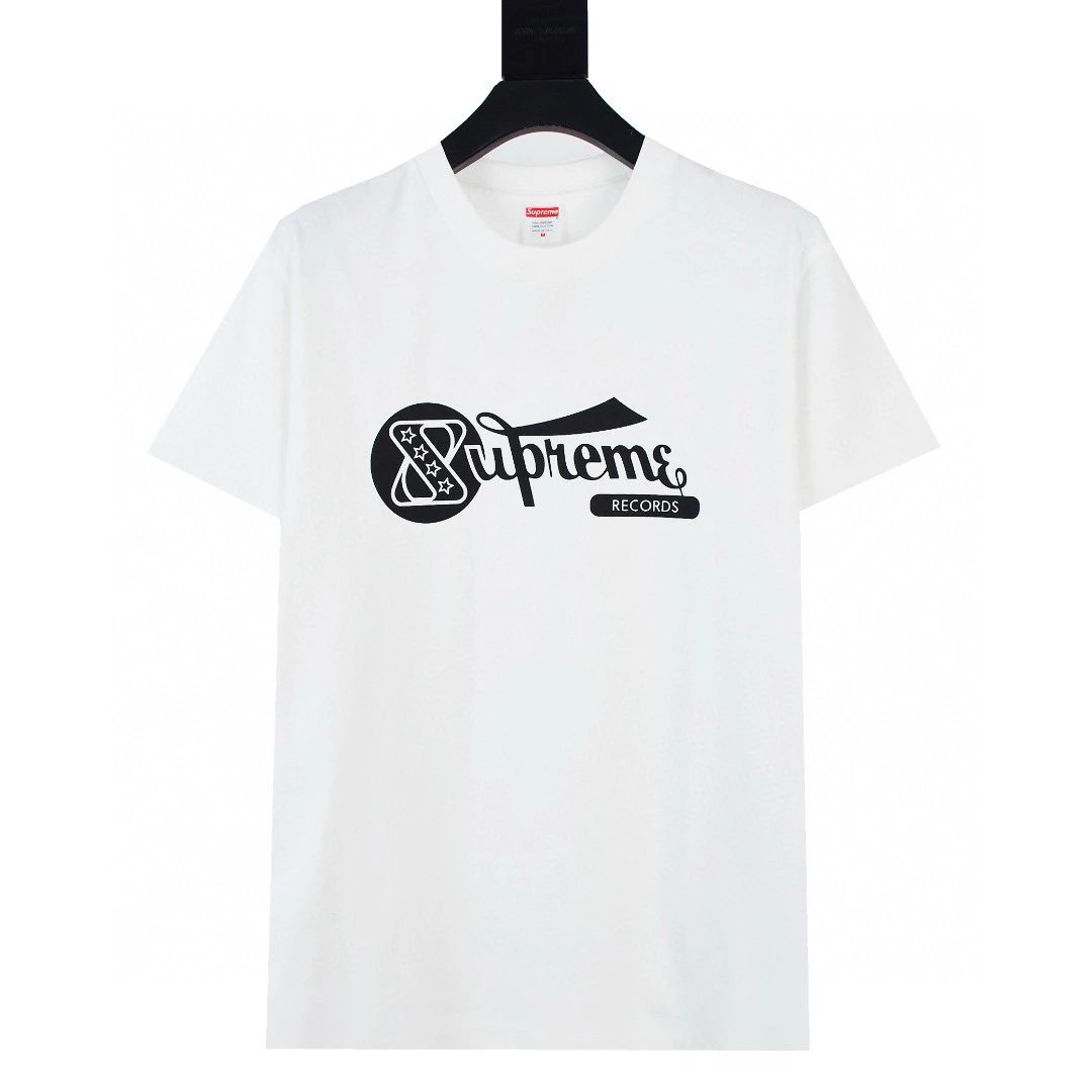 Supreme T-shirt Top Version Counter Same Style Pure Cotton Summer Men's and Women's Same Fashion Loose All-Matching2024New Short Sleeve T T-shirt