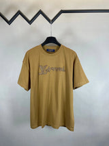 Louis Vuitton LV T-shirt Chest Patch Lock Style Embroidery logo round Neck Short Sleeve25ss New Pure Cotton Unisex Style T Casual T-Shirt Base Layer Shirt OS Loose Fit Half Sleeve Top Plus Size