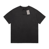 Balenciaga T-shirt Front and back English embroidery logo round Neck Short Sleeve25ss New pure cotton T Unisex T-Shirt OS Drop Shoulder Style Base Shirt Top T-Shirt Half Sleeve
