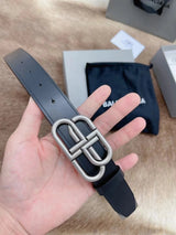 Balenciaga Belt Top version Women's Original Order Belt Fashion Retro Belt BB Distressed Men's Leather Belt Buckle Men and Women Business Casual Belt Belt Men's Leather Belt