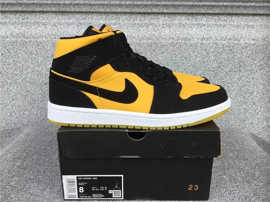 Air Jordan 1 Mid shoes New All-Match Trendy Men's Casual Sports Shoes