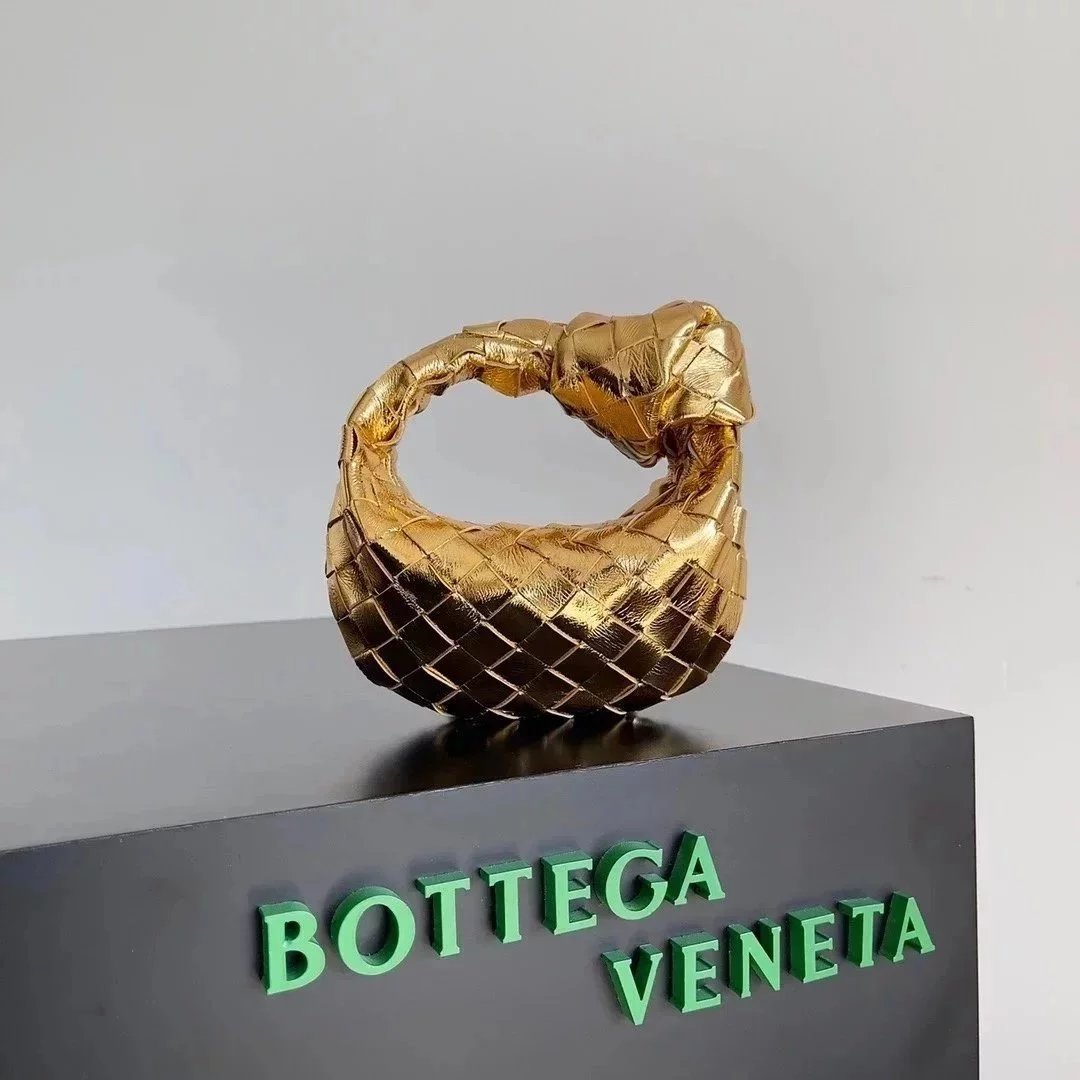 Bottega Veneta Women's Bag Top version 【Super Edition Counter Synchronization】23Early Spring New MINIJODIE Knotted Bag hobo Bag Genuine Leather Hand-Woven Bag Clutch Shoulder Bag Crossbody Bag Dinner Bag Jodie Tote Underarm Bag hobo Women's Bag Jodie Dump