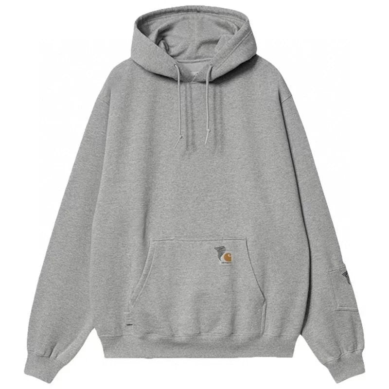 Carhartt Hoodie Top Version Joint-Name Men's and Women's Casual Embroidered Hoodie Hoodie