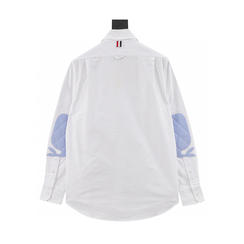 Thom Browne Shirt New Patch Ribbon Shirt for Men and Women