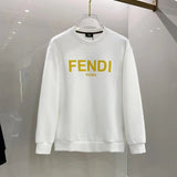 FENDI Hoodie 2024Autumn and Winter New Letter Printing Space Cotton round Neck Long Sleeve Loose and Simple Sweater for Men and Women