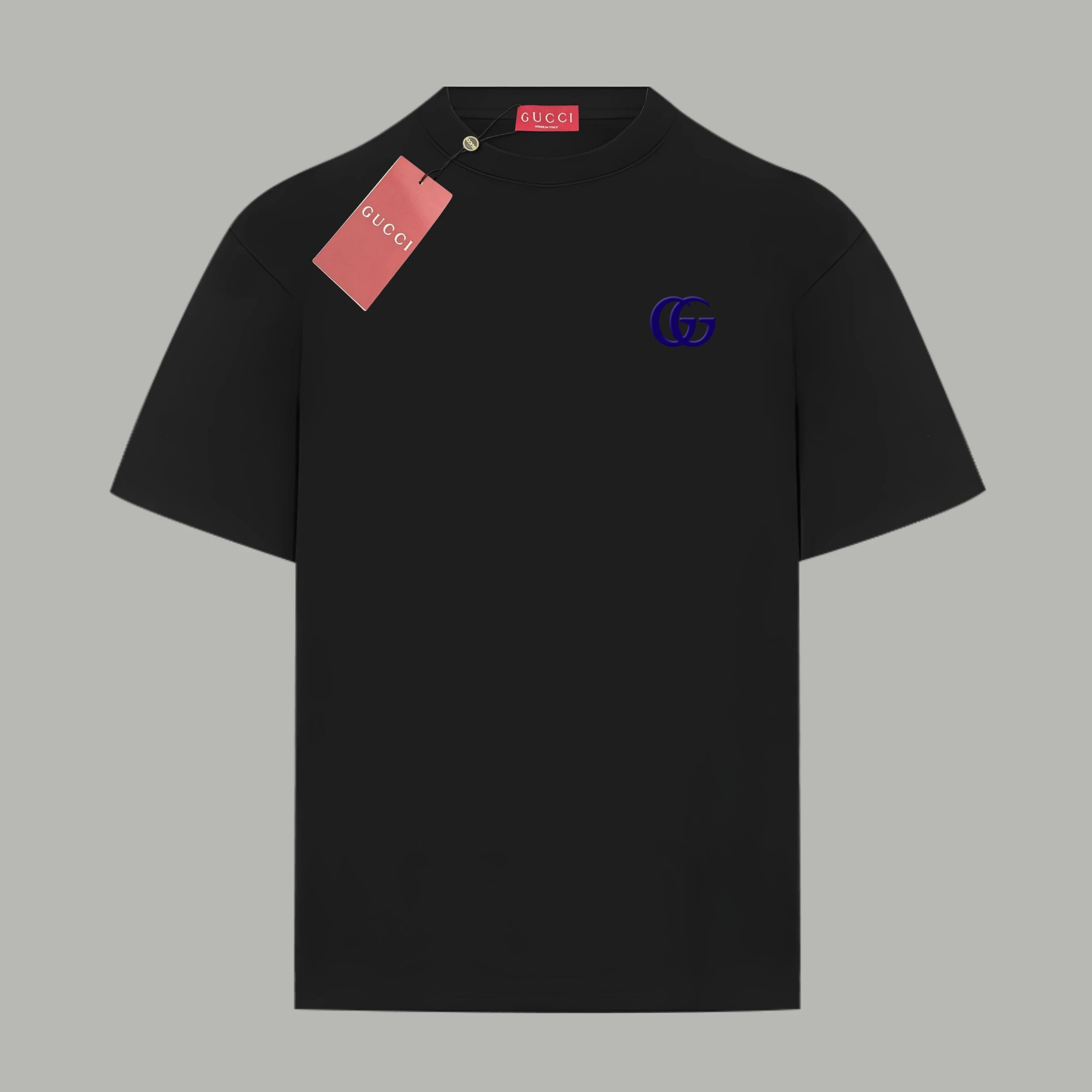 Gucci T-shirt Chest Foam Double G Letter Printing logo round Neck Short Sleeve25ss New pure cotton T Unisex T-Shirt OS Drop Shoulder Loose Fit Base Shirt Top T-Shirt Short Sleeve